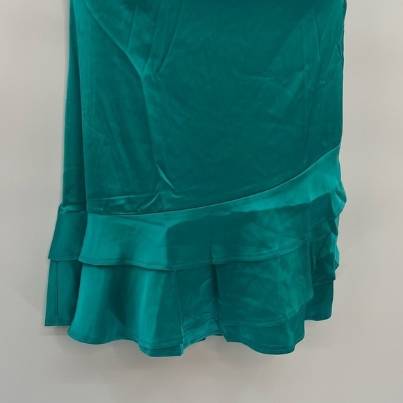 Satin-Like Ruffle Cocktail Minidress – Size Large (NWOT) - Picture 5 of 5